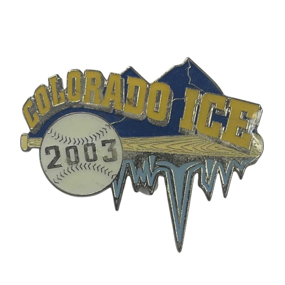 2003 Cooperstown Dreams Park Trading Pin Colorado Ice Baseball Pin